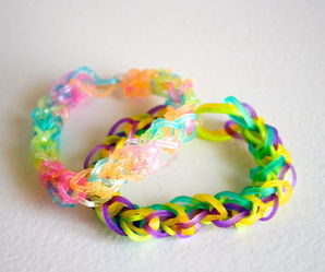 double rainbow loom bracelets
